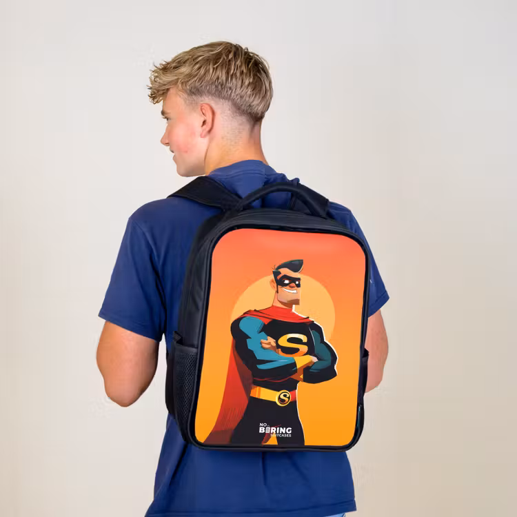 Sunny superhero Rugzak - Zwart middel -sfeer8