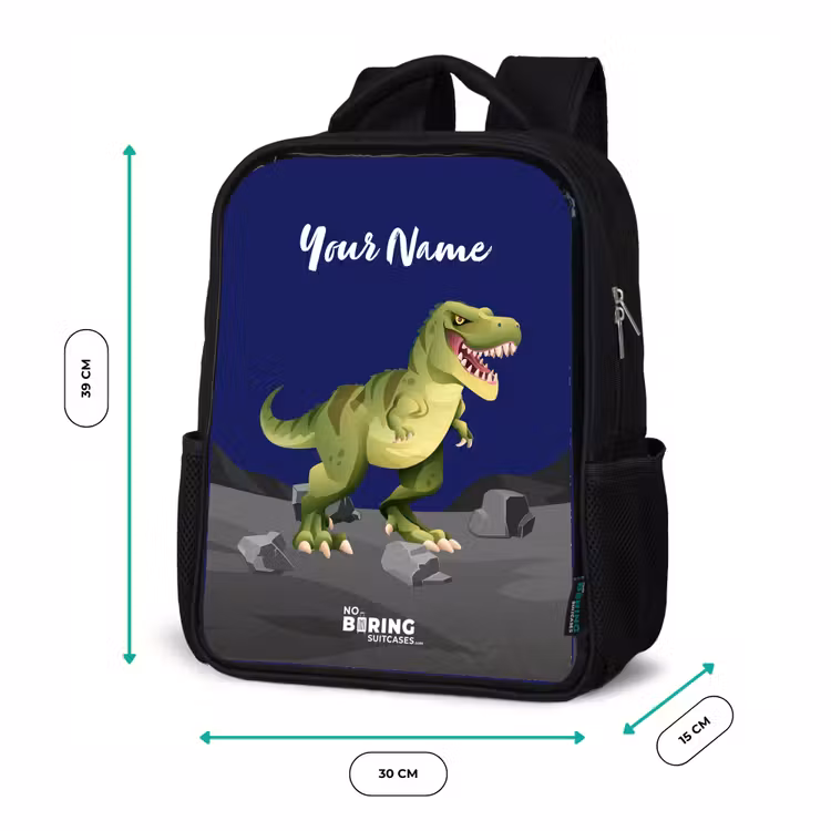 Tjibbe T-Rex Rugzak - Zwart middel -productfoto_formaten