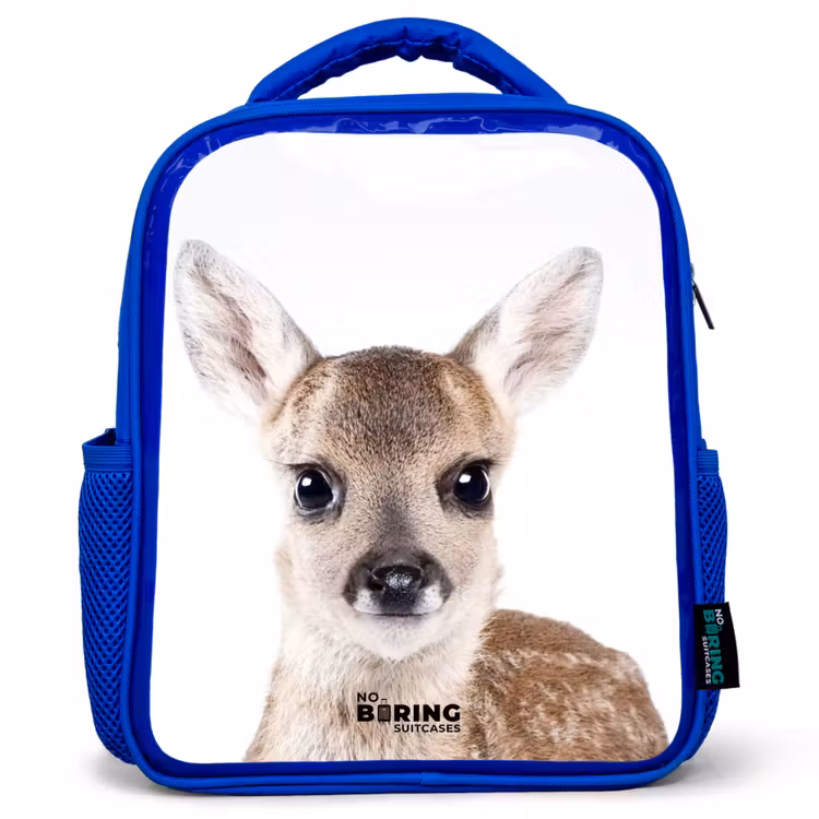 Bambino Kinderrugzak - Blauw middel -3d
