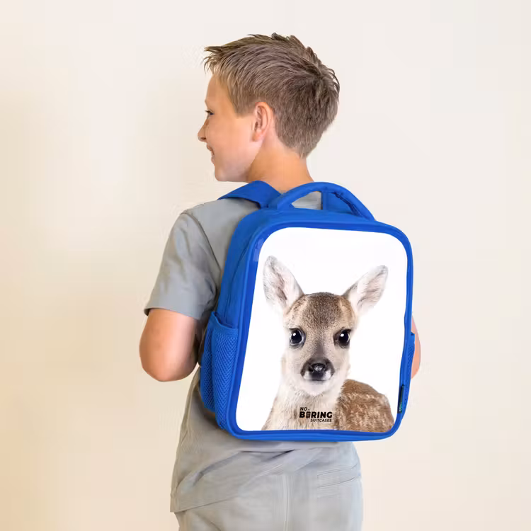 Bambino Kinderrugzak - Blauw middel -sfeer2
