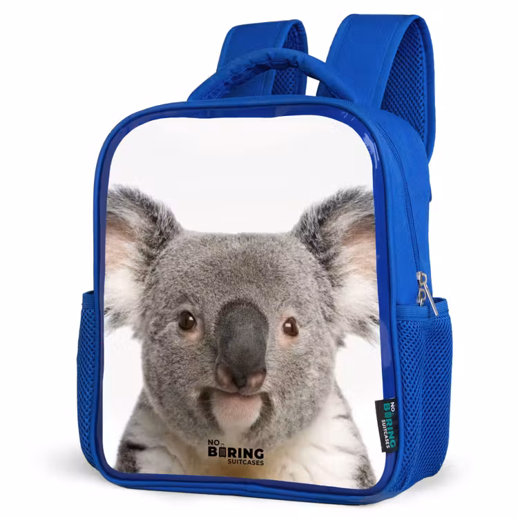 Schattige Koala Beer Kinderrugzak - Blauw middel -schuin