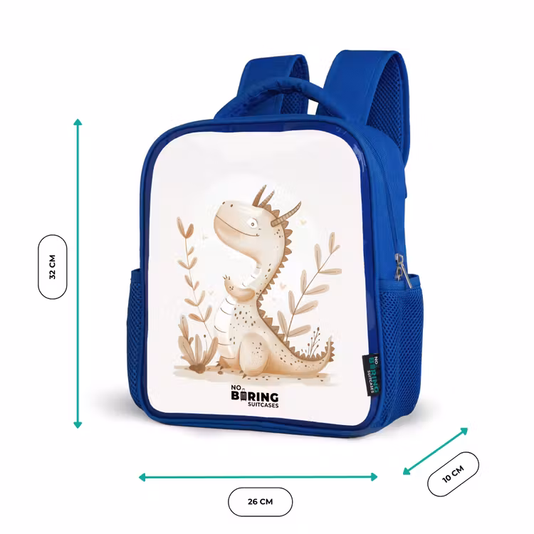 Dobby draakje Kinderrugzak - Blauw middel -productfoto_formaten