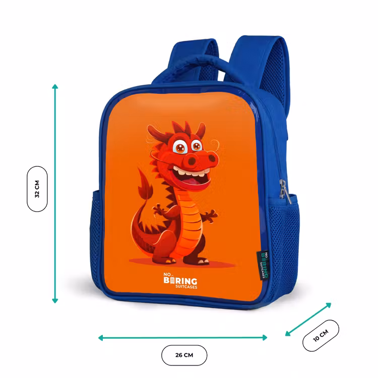 Horacio hotshot Kinderrugzak - Blauw middel -productfoto_formaten