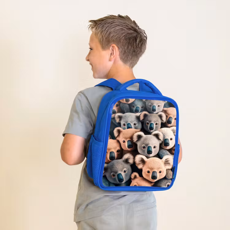 Koala Kapriolen Kinderrugzak - Blauw middel -sfeer2