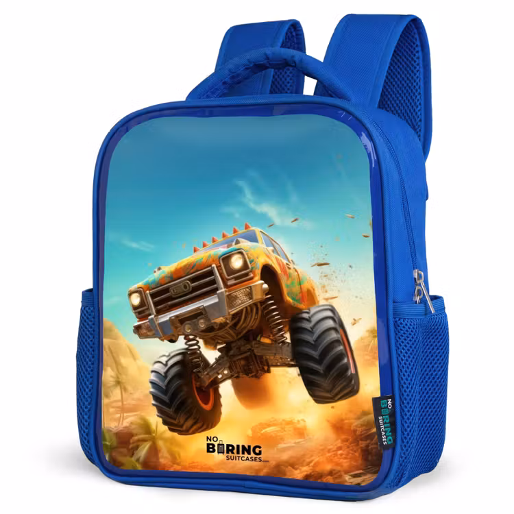Zandsloper Kinderrugzak - Blauw middel -schuin