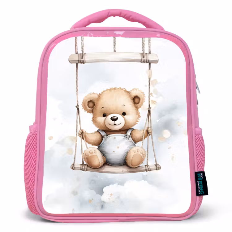 Beer - Baby - Dier - Kinderen Kinderrugzak - Roze middel -3d