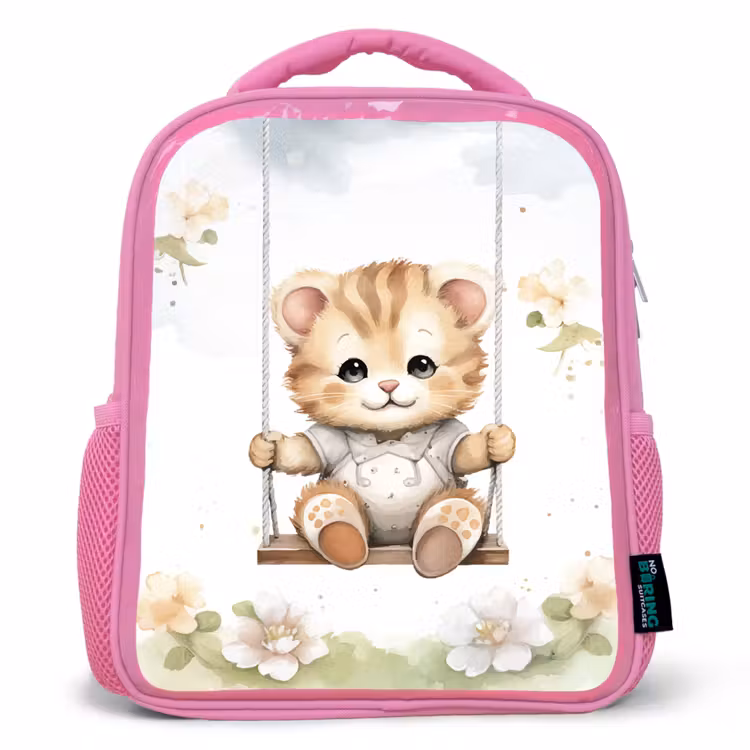 Beer - Baby - Dier - Kinderen Kinderrugzak - Roze middel -3d