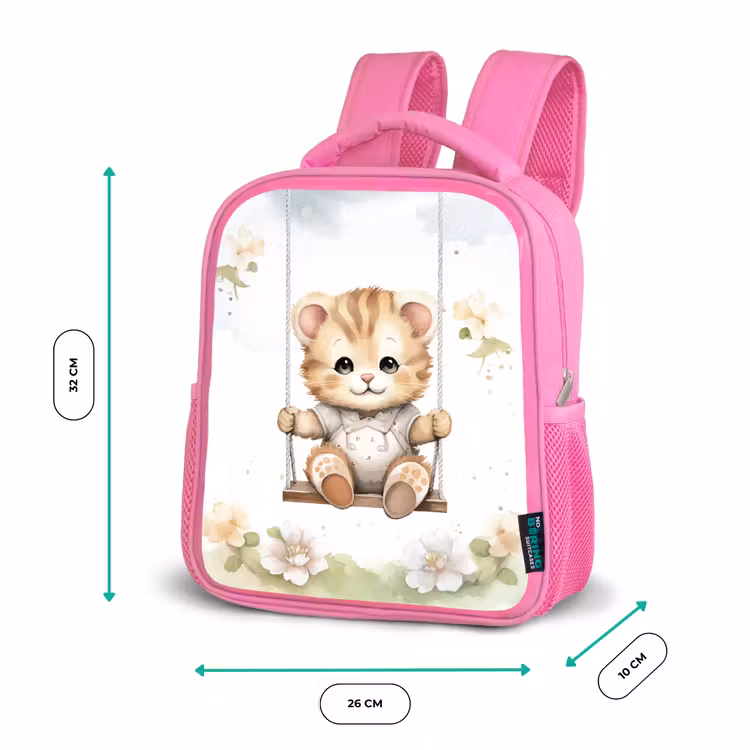 Beer - Baby - Dier - Kinderen Kinderrugzak - Roze middel -productfoto_formaten