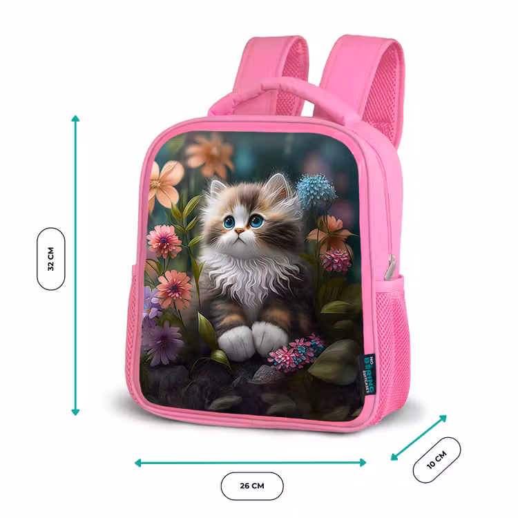 Snoezige Sjakie Kinderrugzak - Roze middel -productfoto_formaten