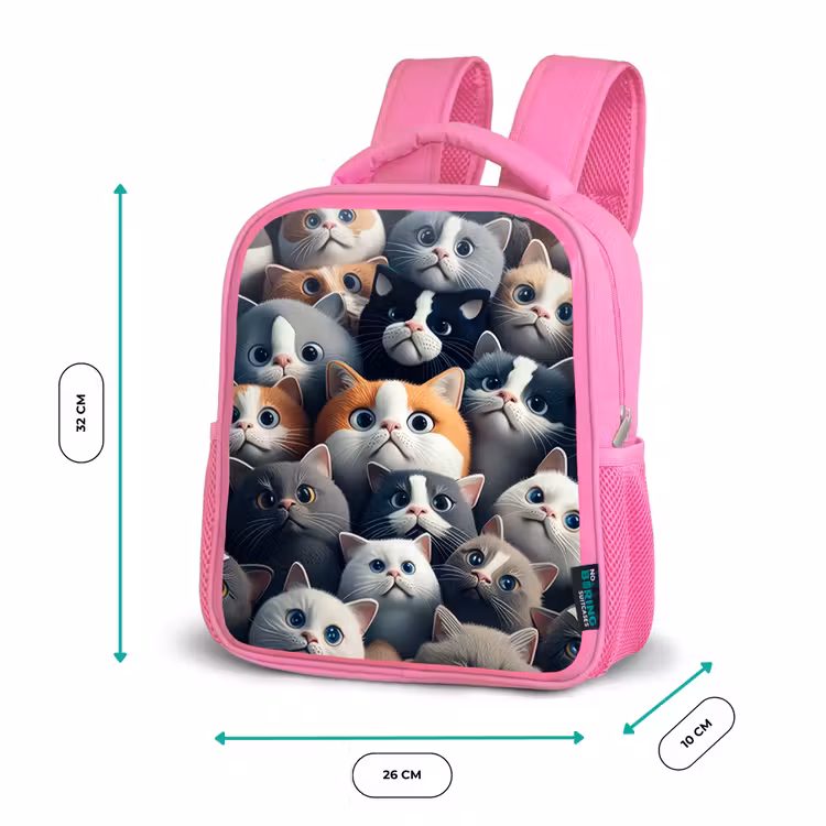 Snoezige Snuitjes Kinderrugzak - Roze middel -productfoto_formaten