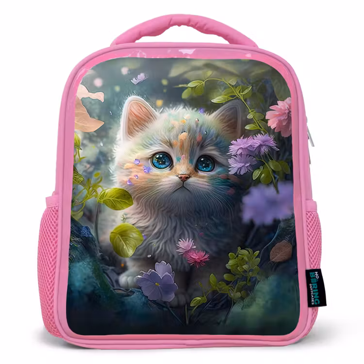 Pippa Poes Kinderrugzak - Roze middel -3d