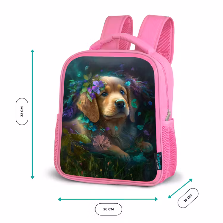Polly Pup Kinderrugzak - Roze middel -productfoto_formaten
