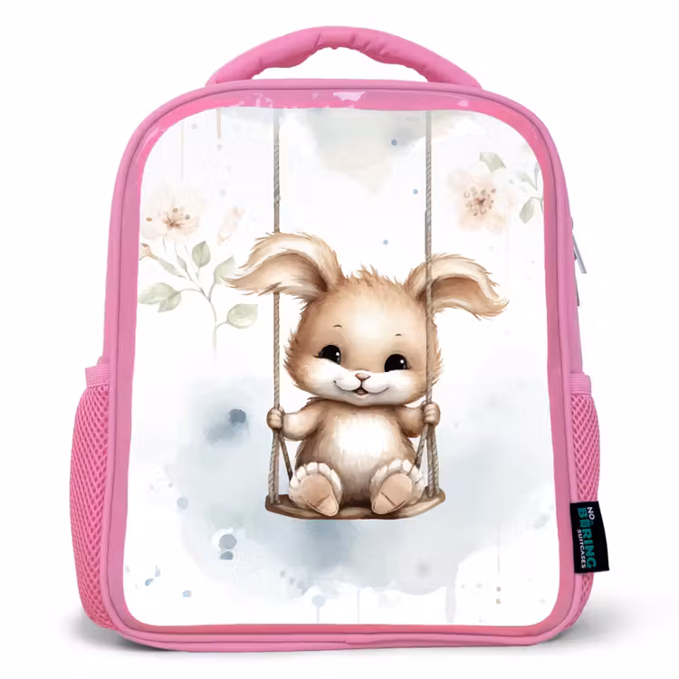 Konijn - Baby dier - Kinderen Kinderrugzak - Roze middel -3d