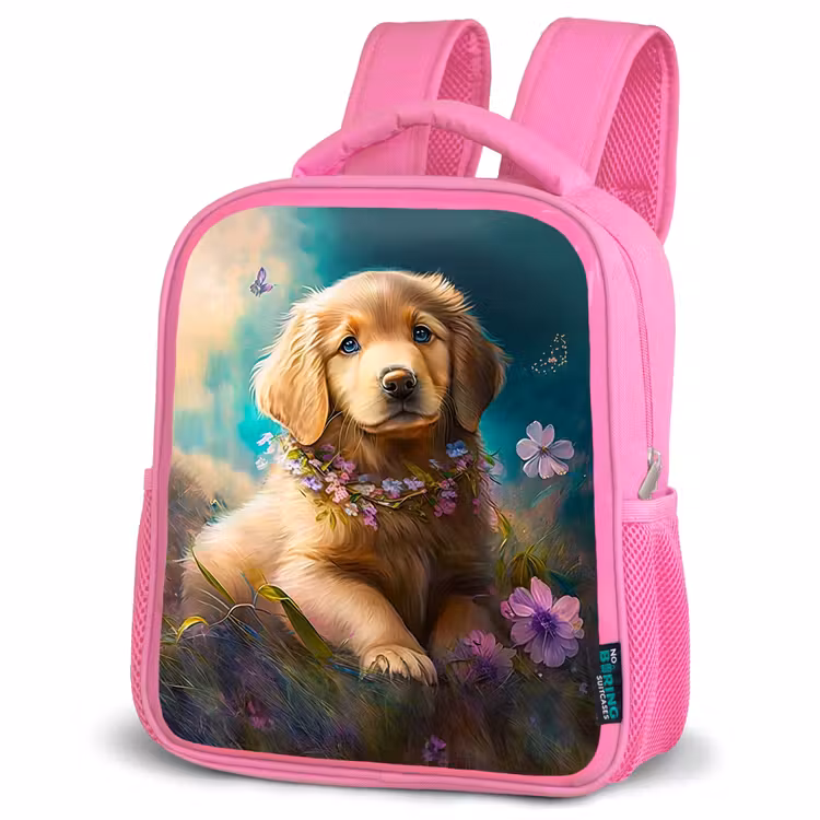 Sammy Snuit Kinderrugzak - Roze middel -schuin