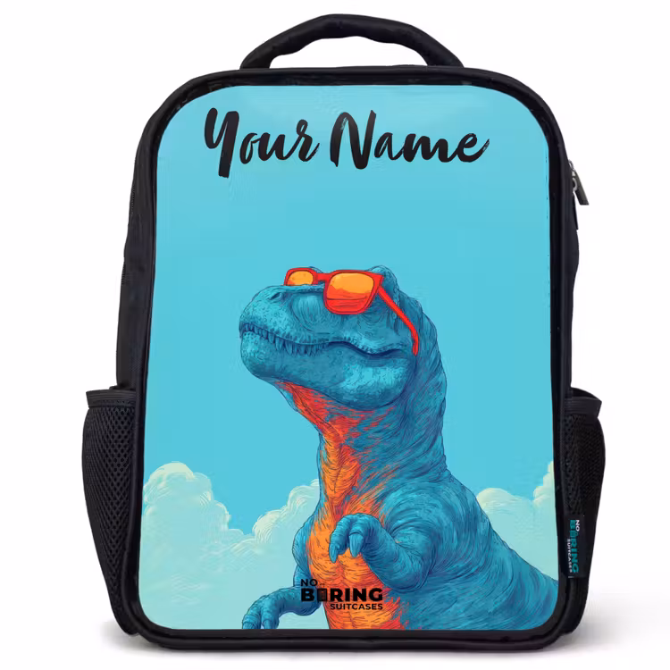 Dino - Zonnebril - Blauw Rugzak - Zwart middel -3d