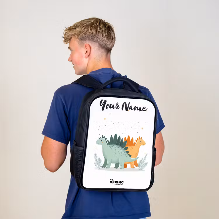 Dinos - Dieren - Sterren Rugzak - Zwart middel -sfeer8