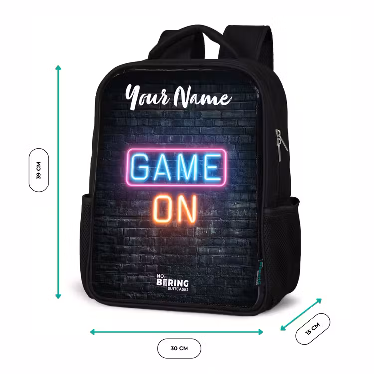 Game - Neon - Muur Rugzak - Zwart middel -productfoto_formaten