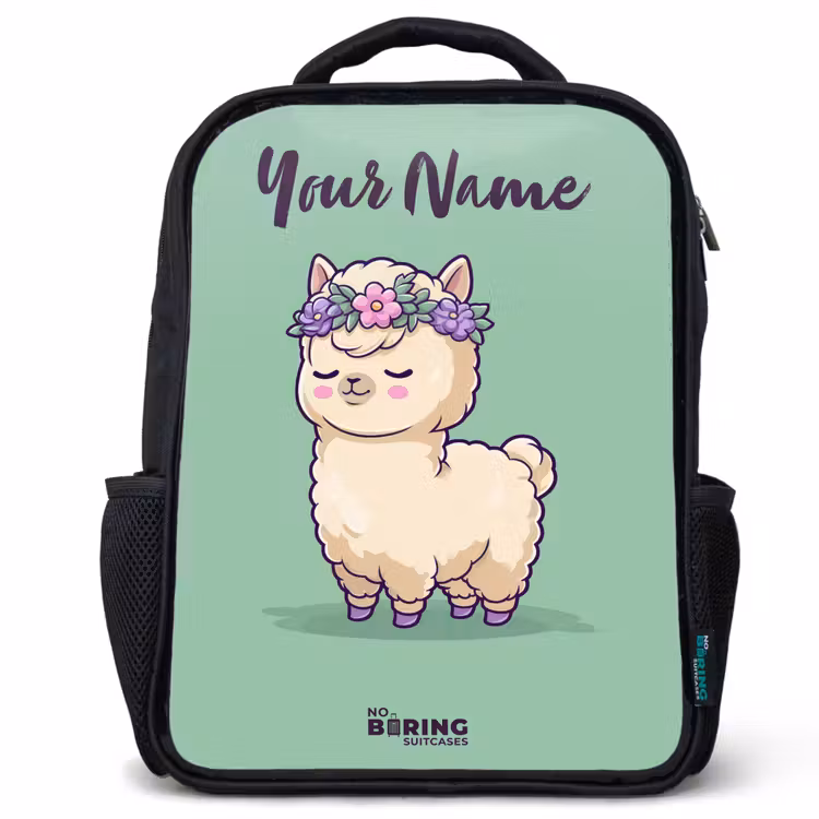 Kawai - Alpaca - Groen Rugzak - Zwart middel -3d