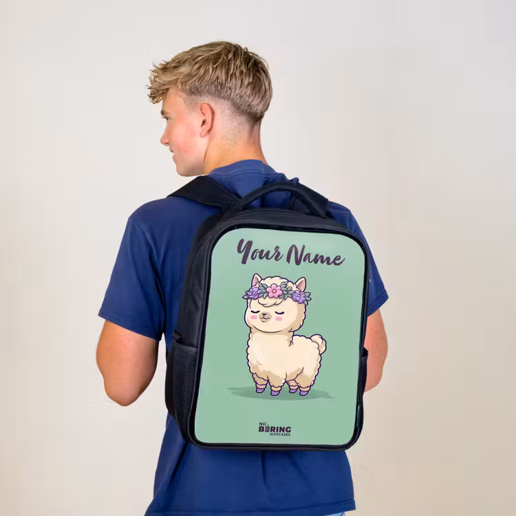 Kawai - Alpaca - Groen Rugzak - Zwart middel -sfeer8