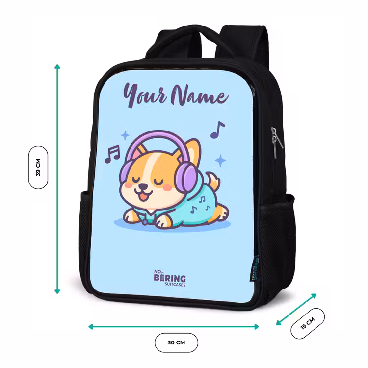 Kawai - Hond - Muziek Rugzak - Zwart middel -productfoto_formaten