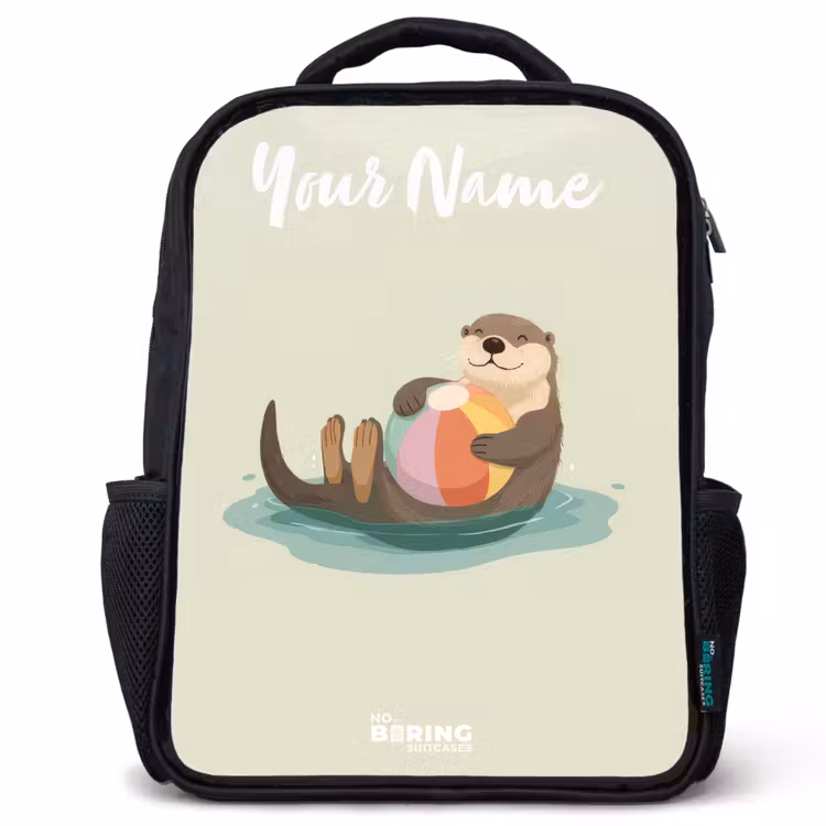 Otter - Strandbal - Water Rugzak - Zwart middel -3d