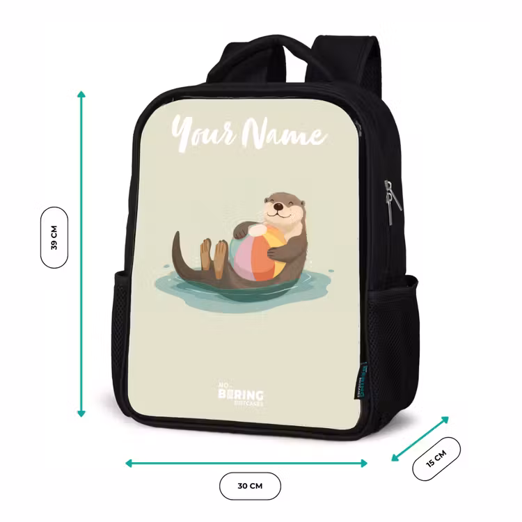 Otter - Strandbal - Water Rugzak - Zwart middel -productfoto_formaten