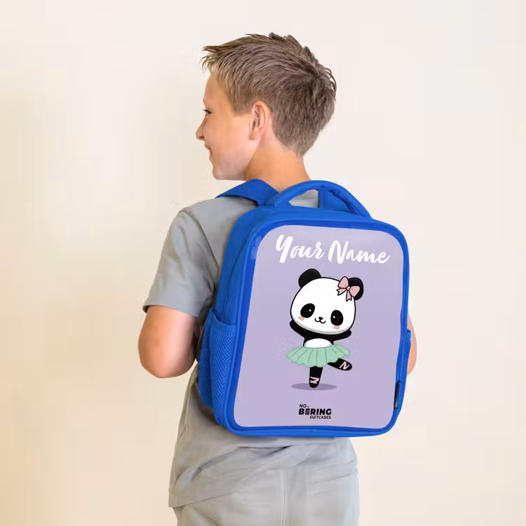 Kawai - Ballet - Panda Kinderrugzak - Blauw middel -sfeer2