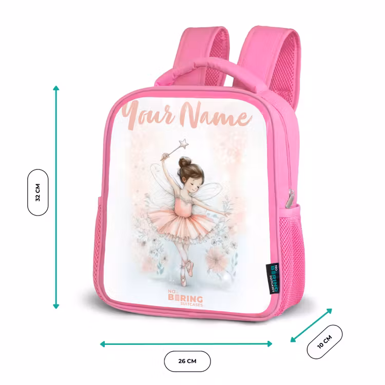 Ballerina - Elf - Fee Kinderrugzak - Roze middel -productfoto_formaten