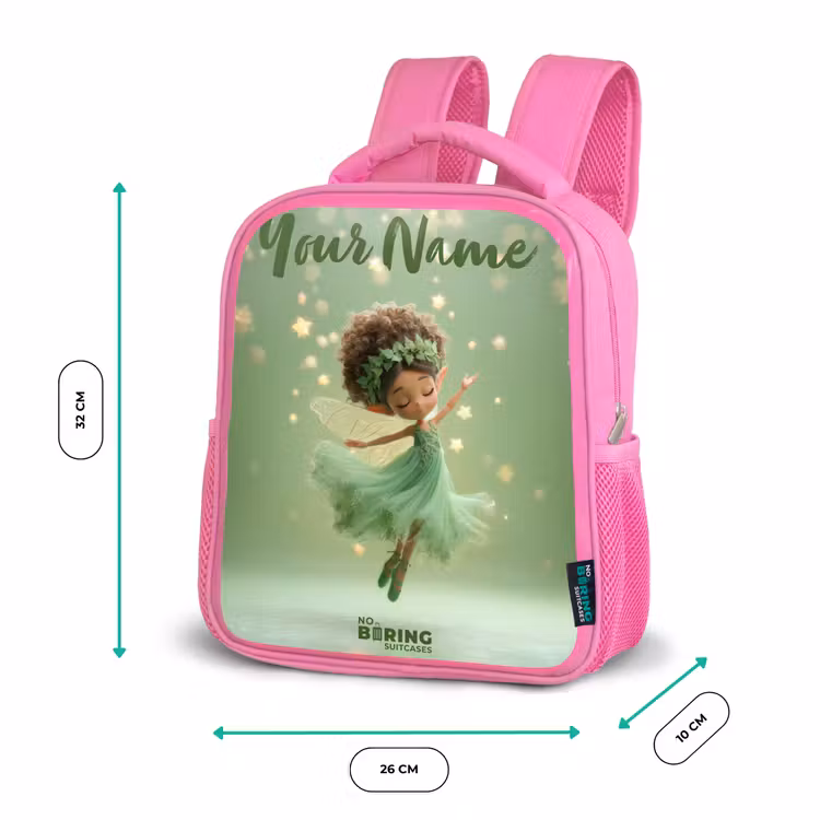 Dansende fee in groen licht Kinderrugzak - Roze middel -productfoto_formaten