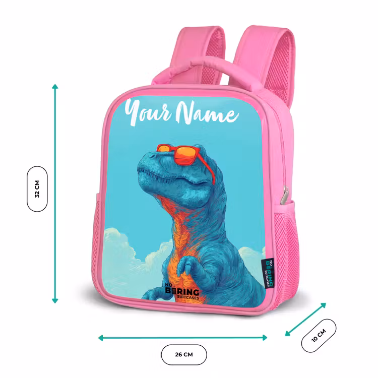Dino - Zonnebril - Blauw Kinderrugzak - Roze middel -productfoto_formaten