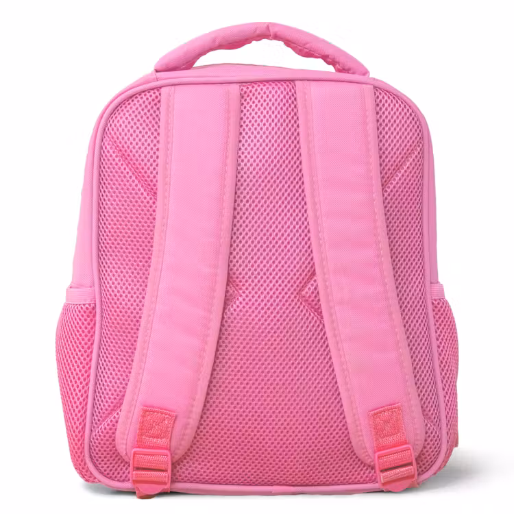 Dinos - Patroon - Groen Kinderrugzak - Roze middel -achterkant