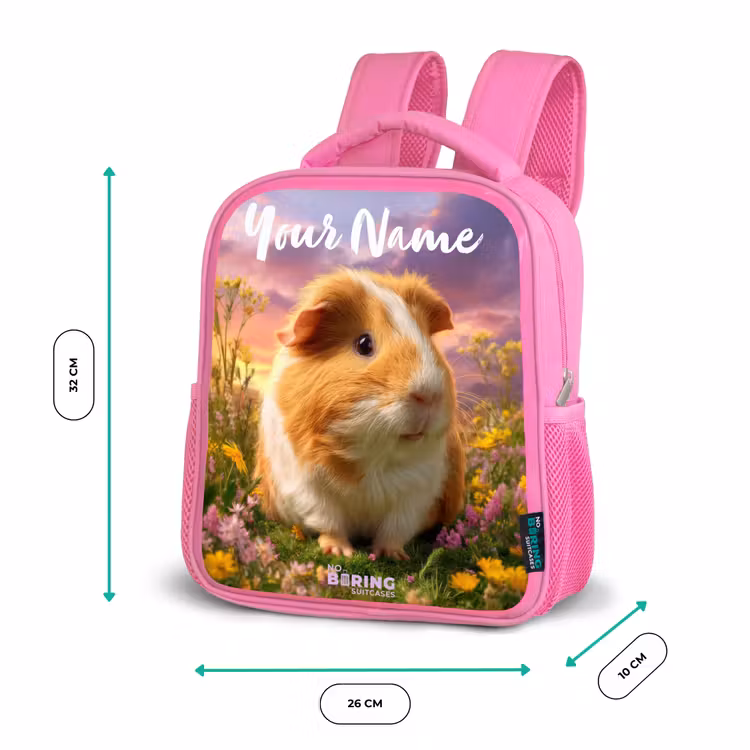 Cavia - Natuur - Dier Kinderrugzak - Roze middel -productfoto_formaten