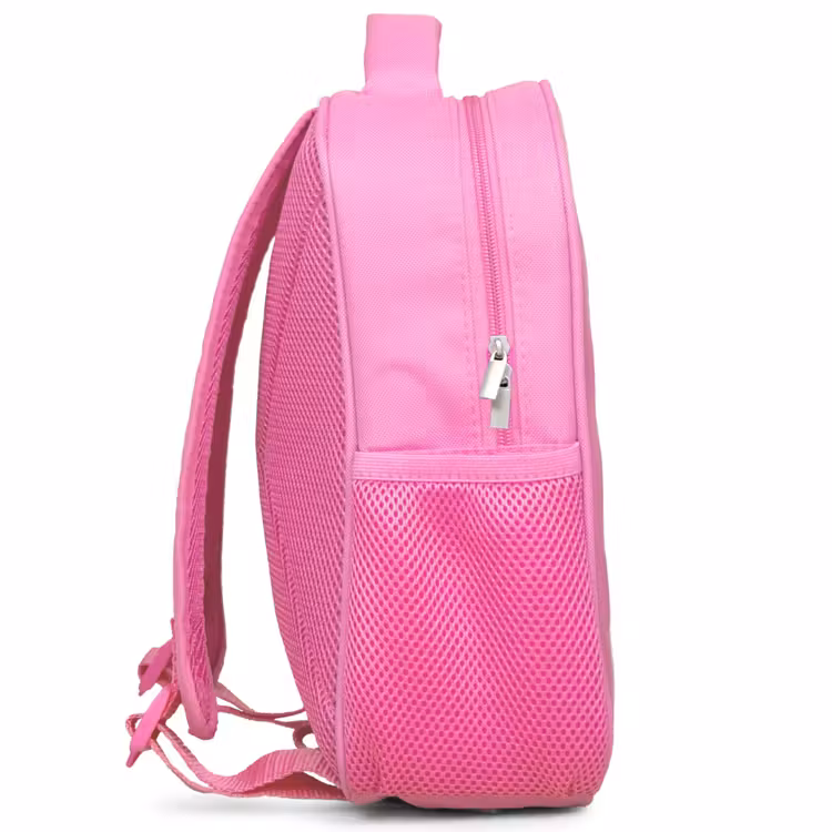 Monstertruck - Abstract - Verfspatten - Kleurrijk Kinderrugzak - Roze middel -zijkant