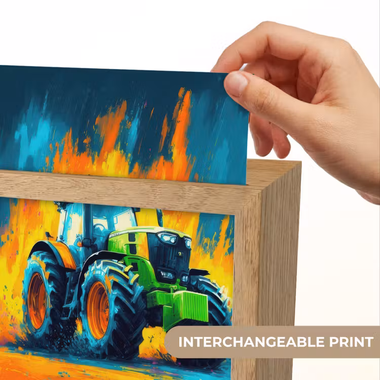 Abstract - Tractor - Groen Light Box met kabel (Kinderlampje) klein -USP_websiteprintEN