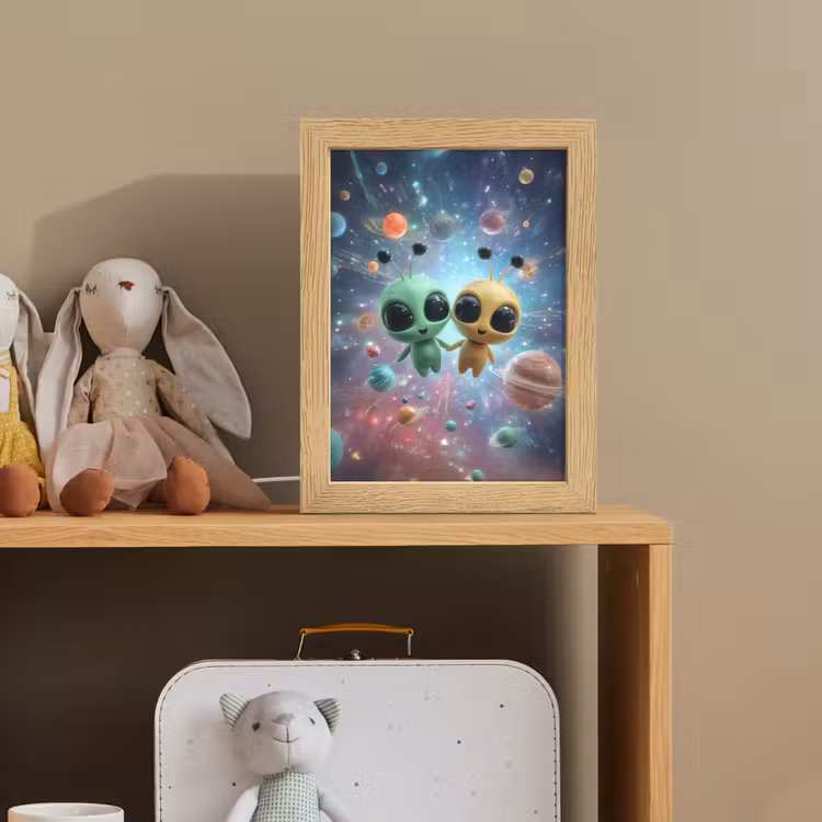 Aliens - Ruimte - Planeten Light Box met kabel klein -sfeer2_kind