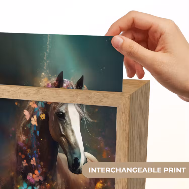 Dieren - Paard - Natuur - Vlinder - Bloemen Light Box met kabel (Kinderlampje) klein -USP_websiteprintEN