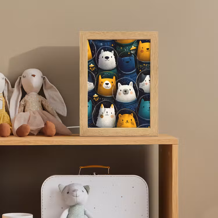 Dieren - Ruimtepakken - Sterren Light Box met kabel klein -sfeer2_kind