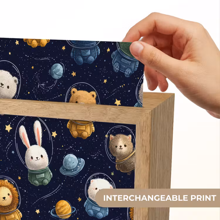 Dieren - Sterrenhemel - Ruimte Light Box met kabel (Kinderlampje) klein -USP_websiteprintEN