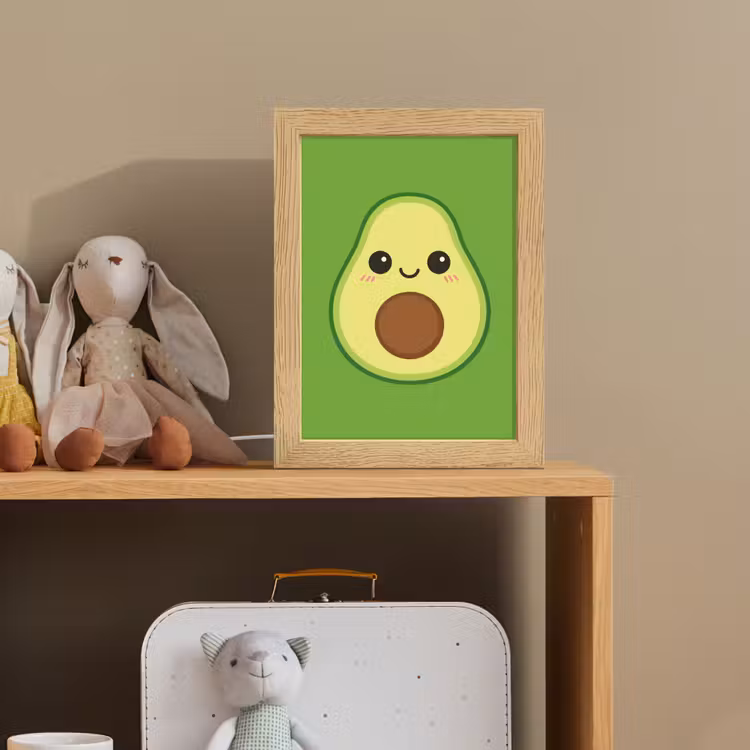 Avocado - Groen - Speels Light Box met kabel klein -sfeer2_kind