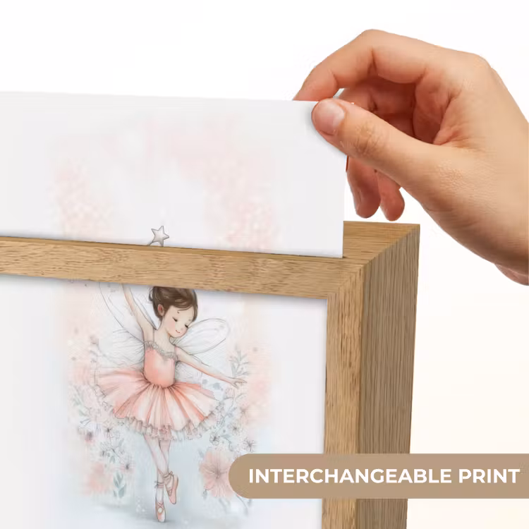 Ballerina - Fee - Roze Light Box met kabel (Kinderlampje) klein -USP_websiteprintEN