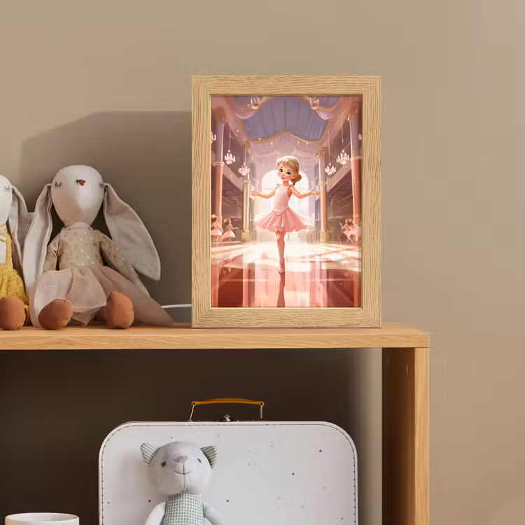 Ballerina - Meisjes - Roze - Kinderen Light Box met kabel klein -sfeer2_kind