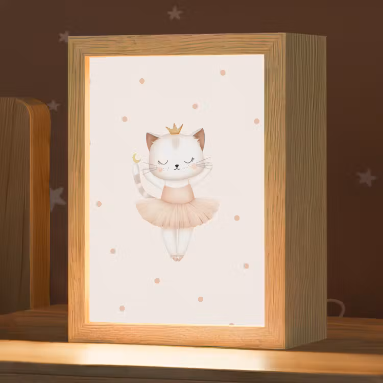 Ballerina - Kitten - Beige - Stippen Light Box met kabel klein -zzz_3d_website