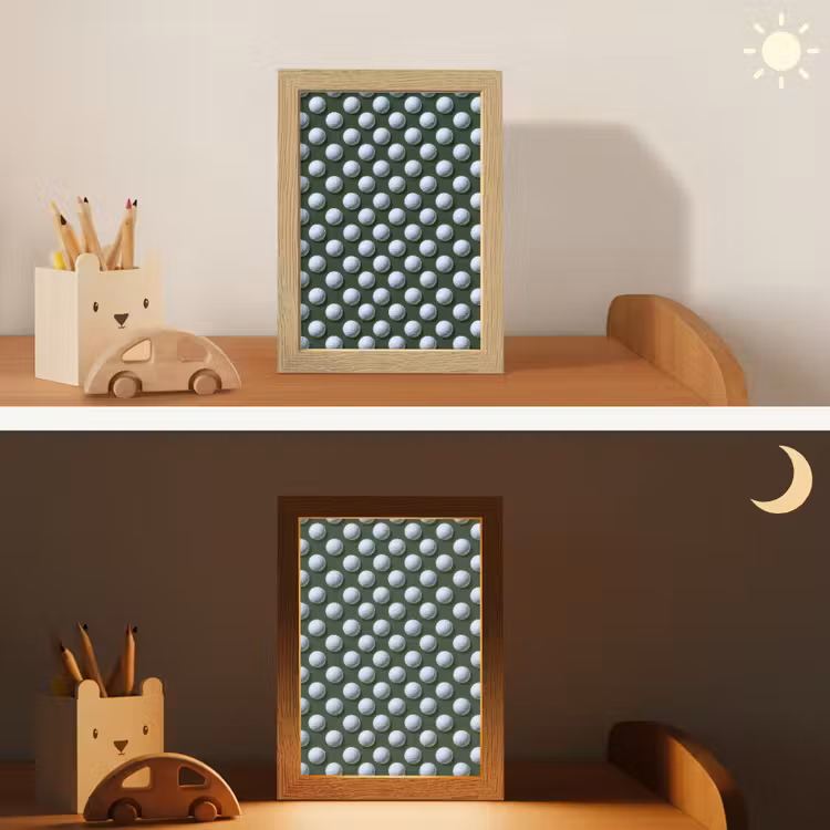 Ballen - Golf - Groen Light Box met kabel (Kinderlampje) klein 904 -sfeer3_kind