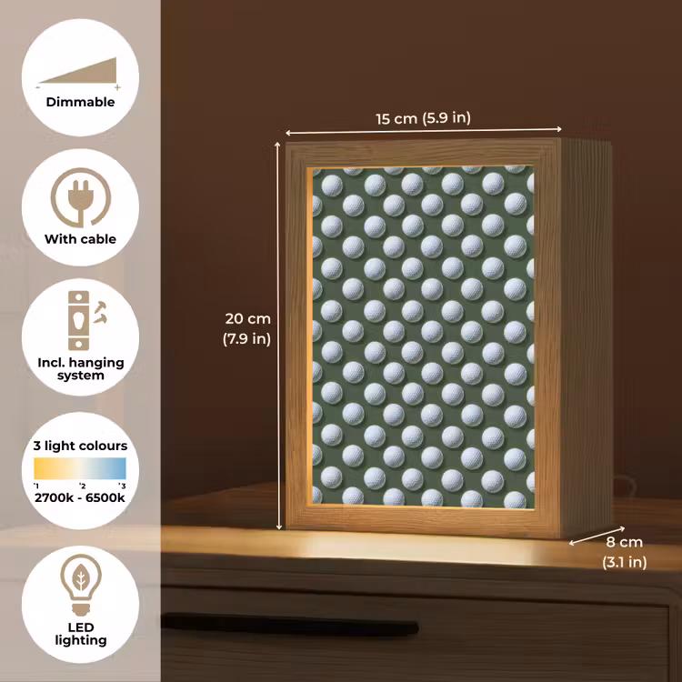 Ballen - Golf - Groen Light Box met kabel (Kinderlampje) klein 904 -USP_EN