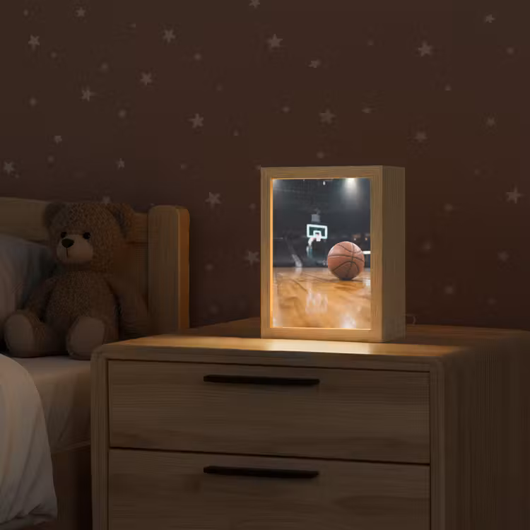 Basketbal - Arena - Sport Light Box met kabel (Kinderlampje) klein -sfeer1_kind