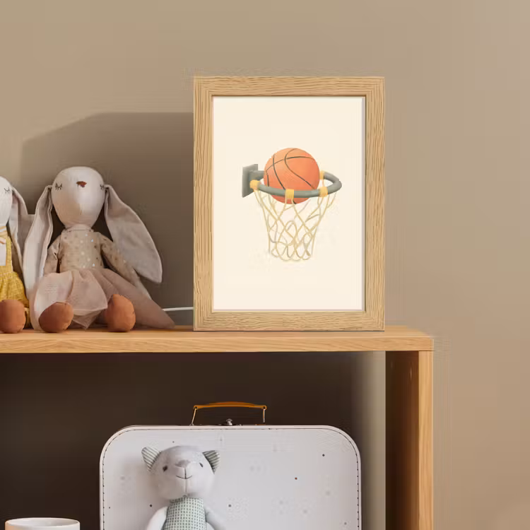 Basketbal - Net - Oranje Light Box met kabel klein -sfeer2_kind
