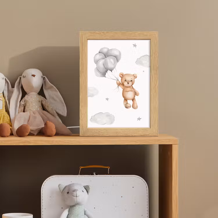 Beer - Ballon - Sterren - Kinderen Light Box met kabel klein -sfeer2_kind