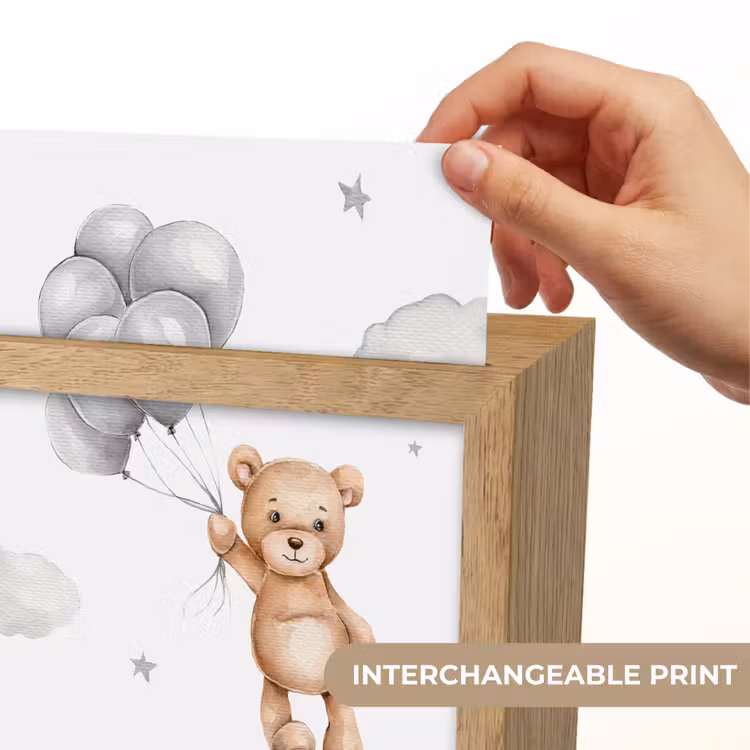 Beer - Ballon - Sterren - Kinderen Light Box met kabel (Kinderlampje) klein -USP_websiteprintEN