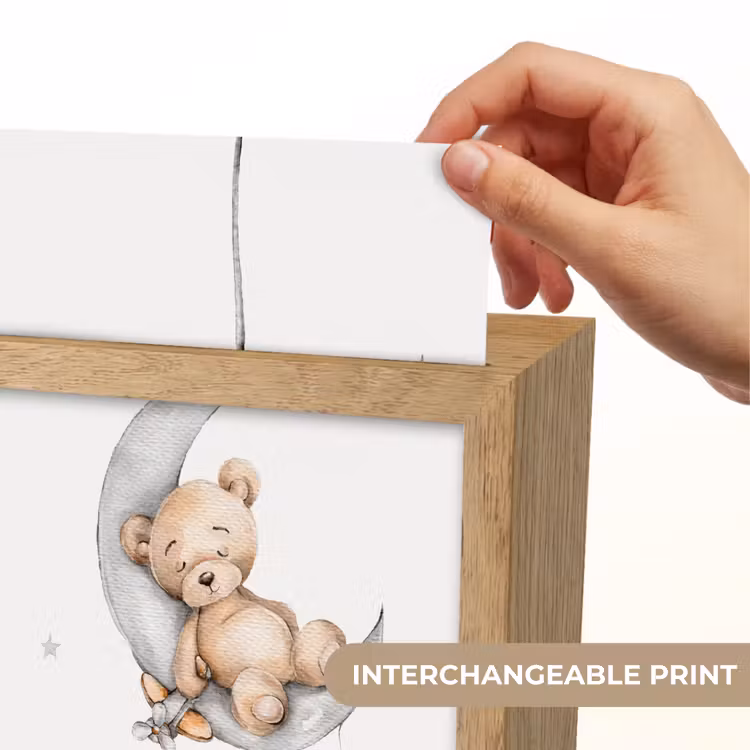 Beer - Maan - Sterren - Kinderen Light Box met kabel (Kinderlampje) klein -USP_websiteprintEN