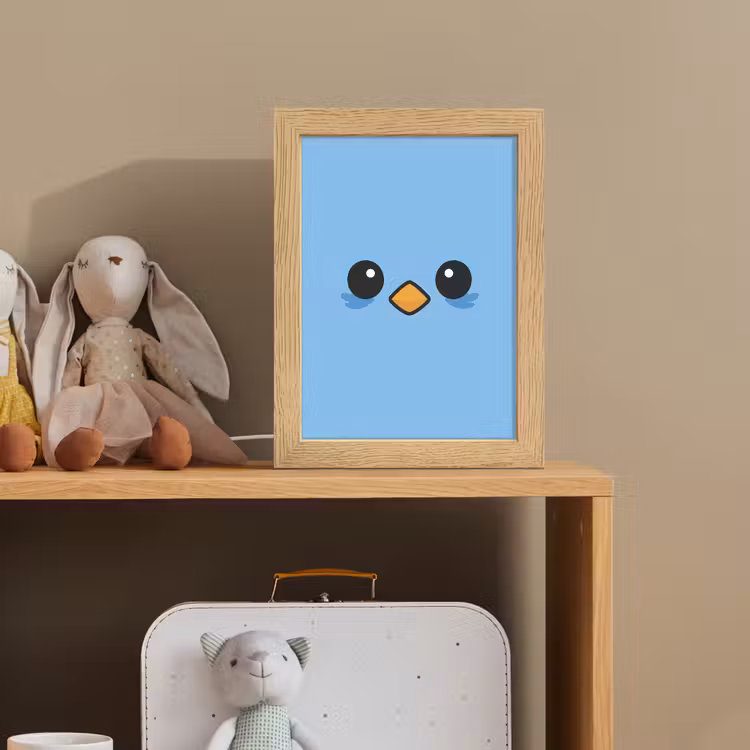 Vogel - Blauw - Eenvoudig Light Box met kabel klein -sfeer2_kind